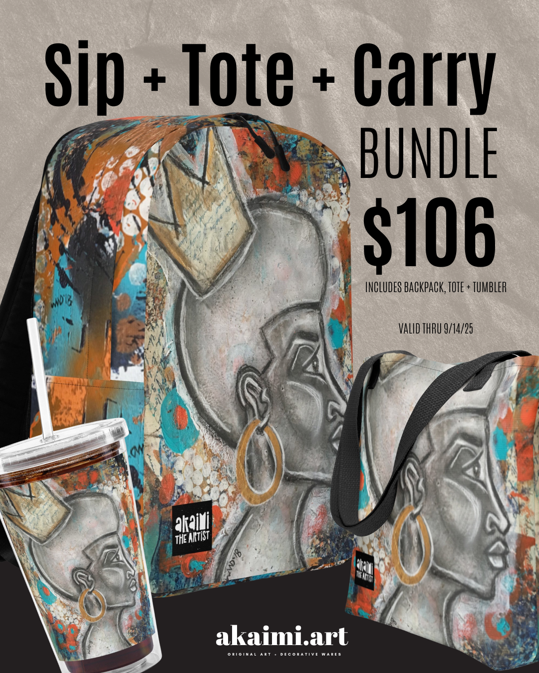 Queen’s Reich Sip + Tote + Carry Bundle