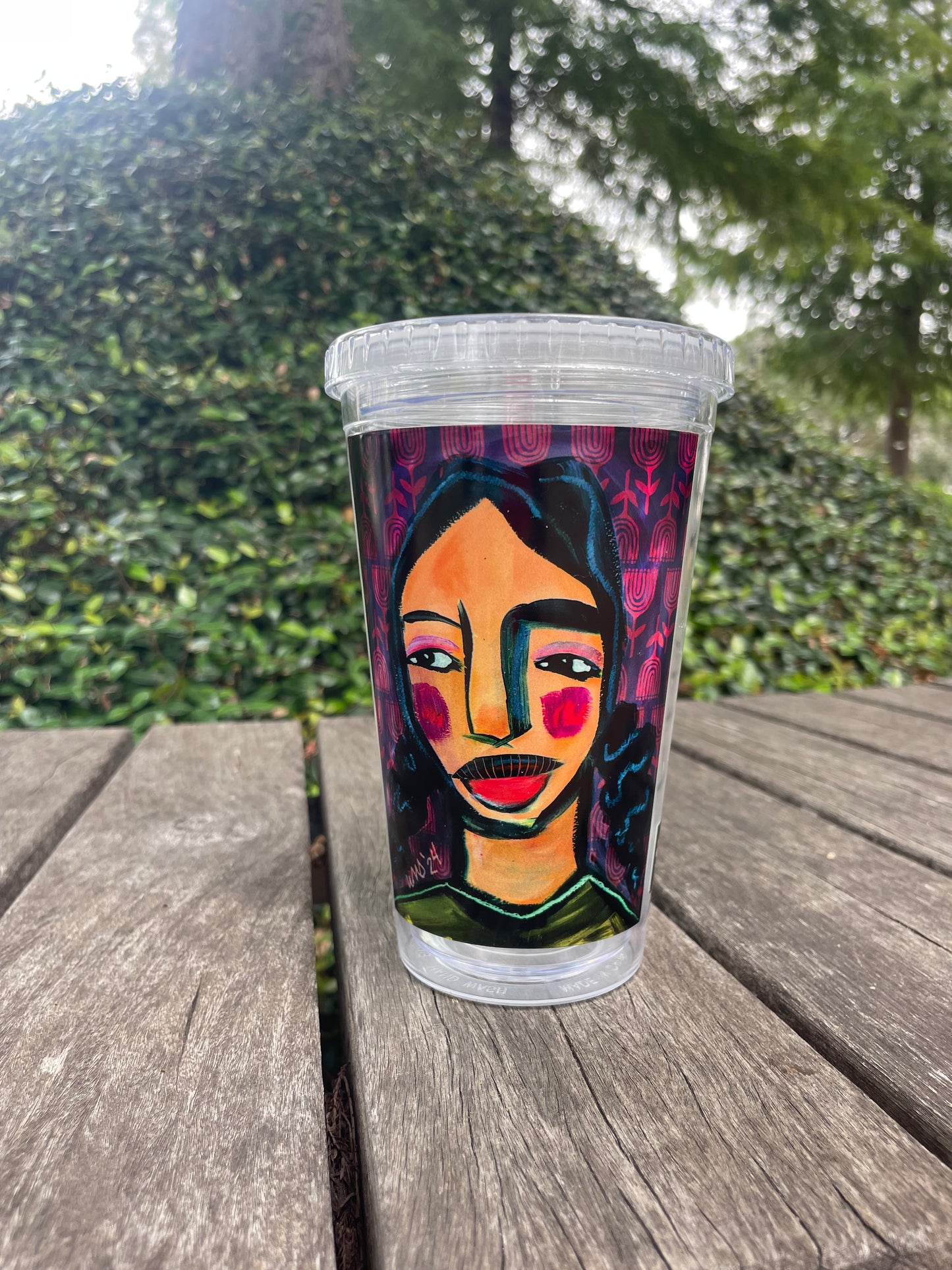 Lucinda Clear plastic tumbler