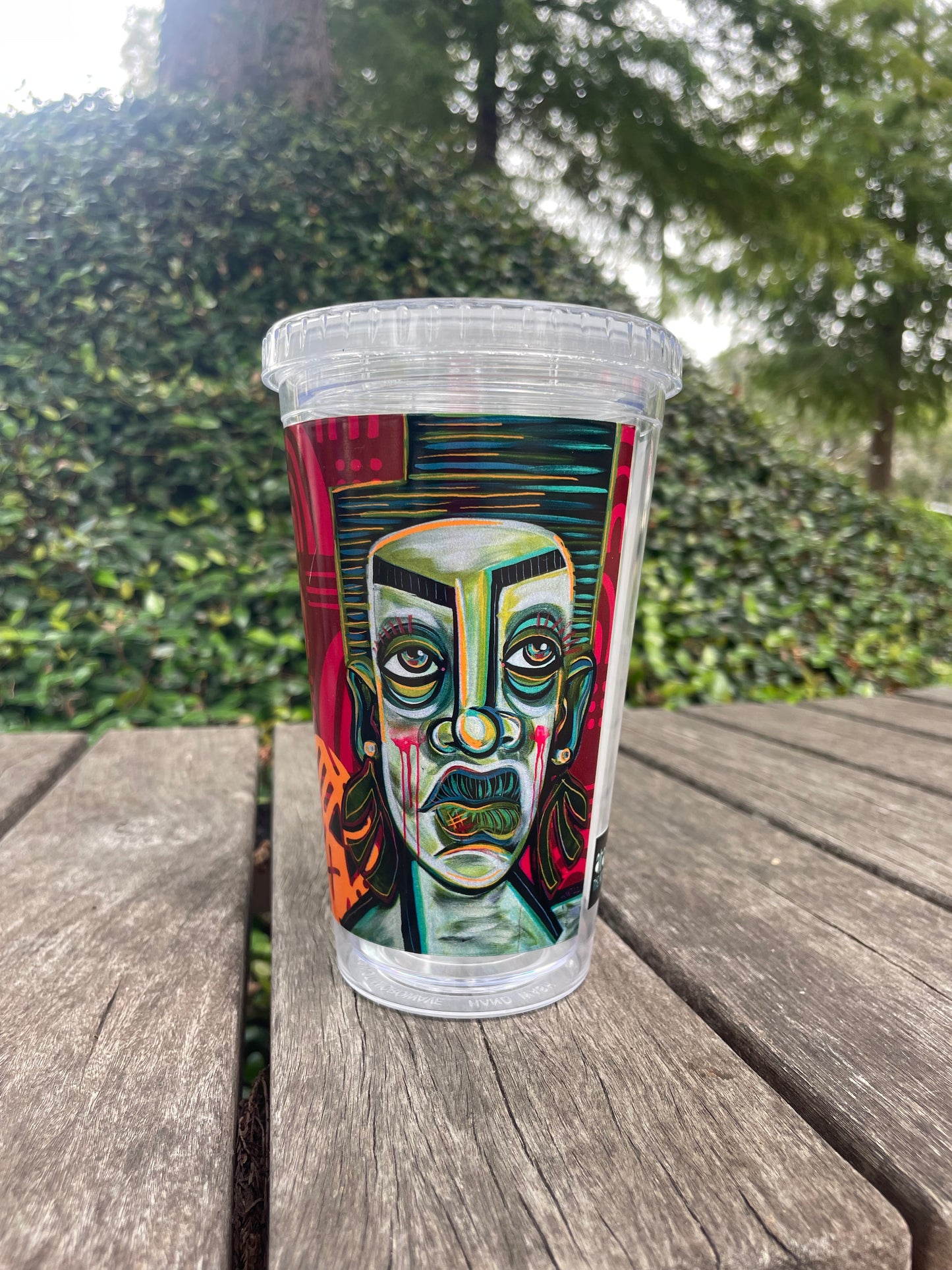 Sunset Over the Serengeti Clear plastic tumbler