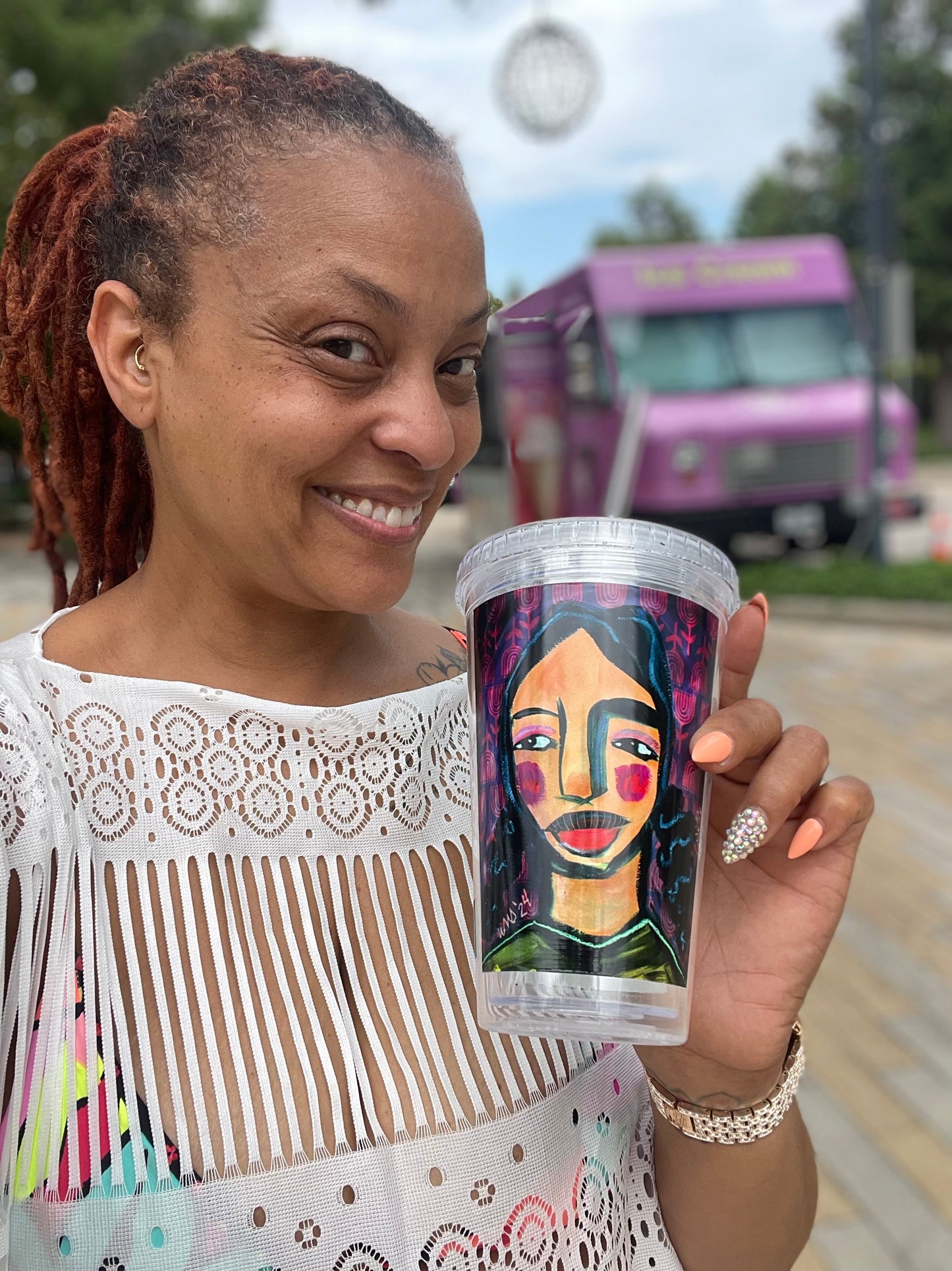 Lucinda Clear plastic tumbler