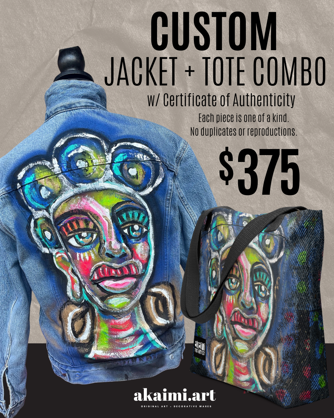 Custom Denim Jacket Combo