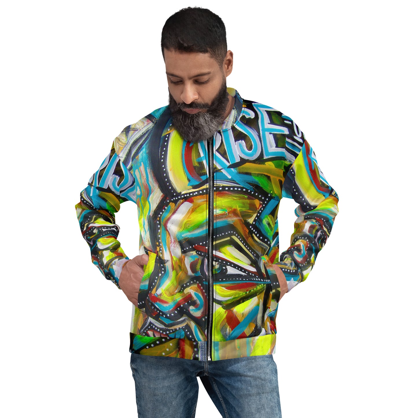 Rise Up Unisex Bomber Jacket