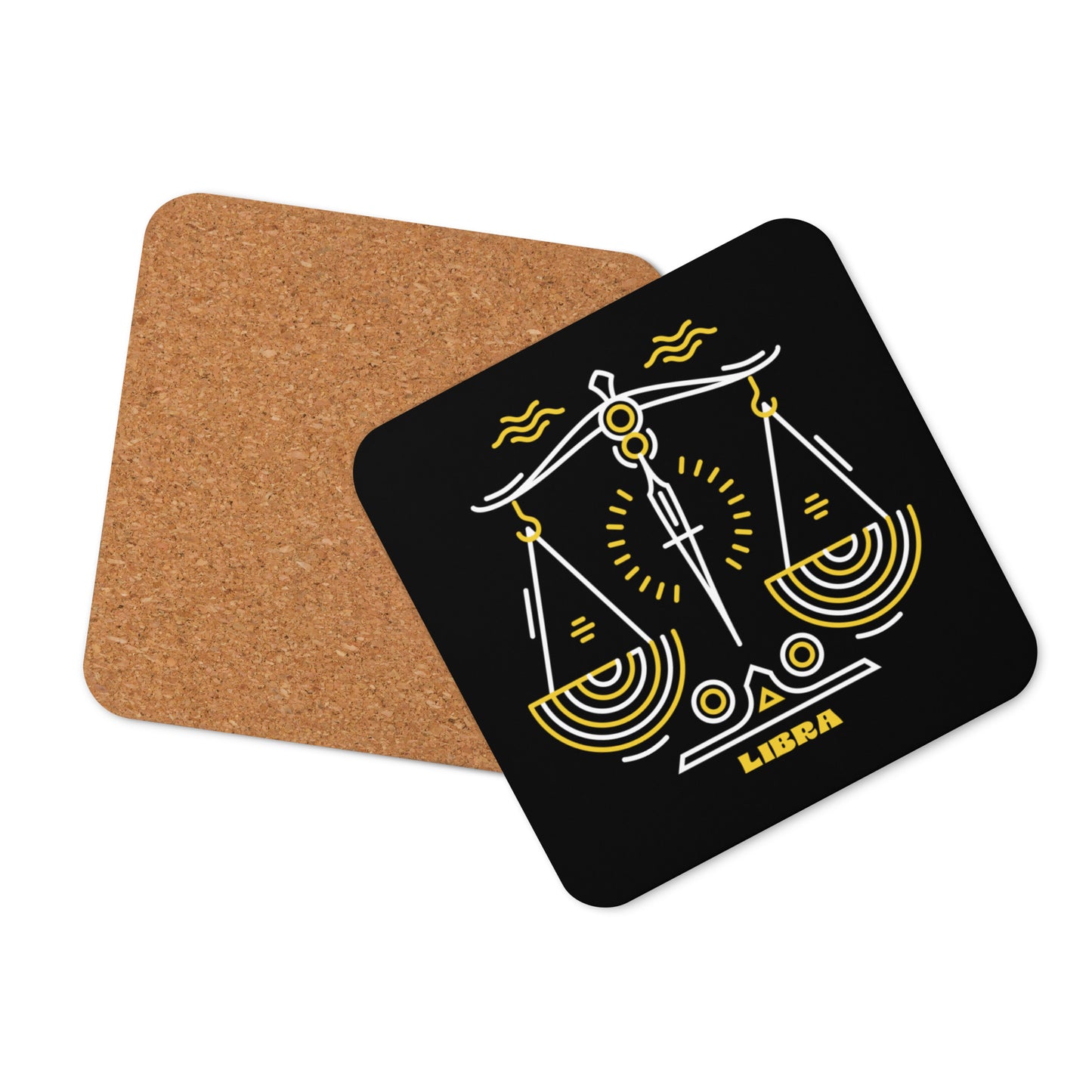 Libra Cork-back coaster