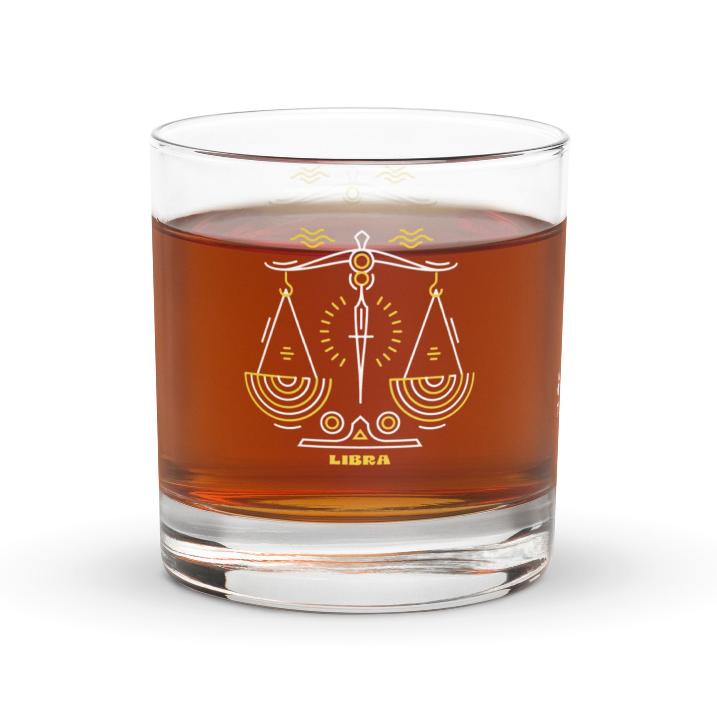 Libra Rocks glass